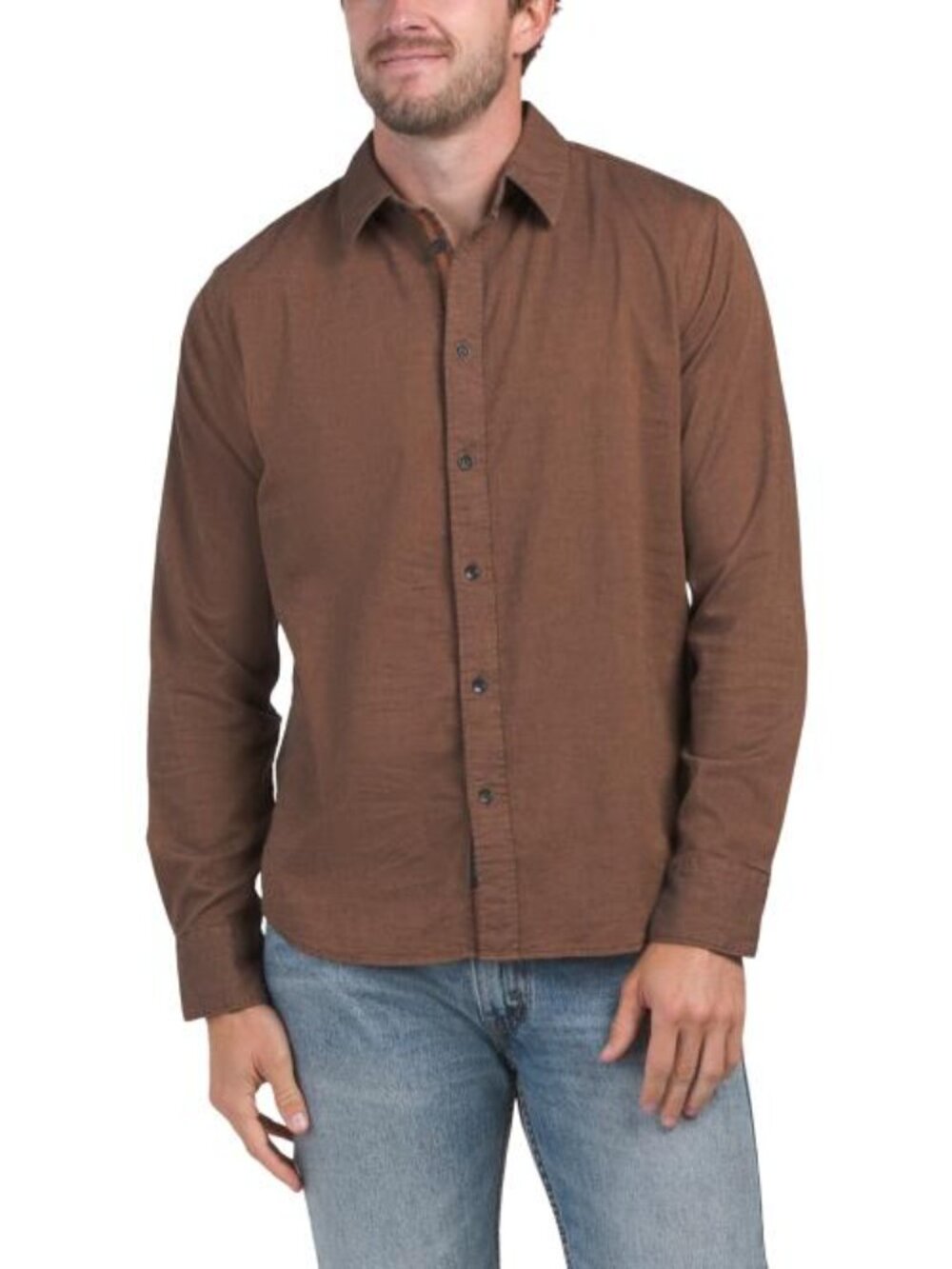 Rag & Bone Tomlin Stretch Dobby Shirt Rust
